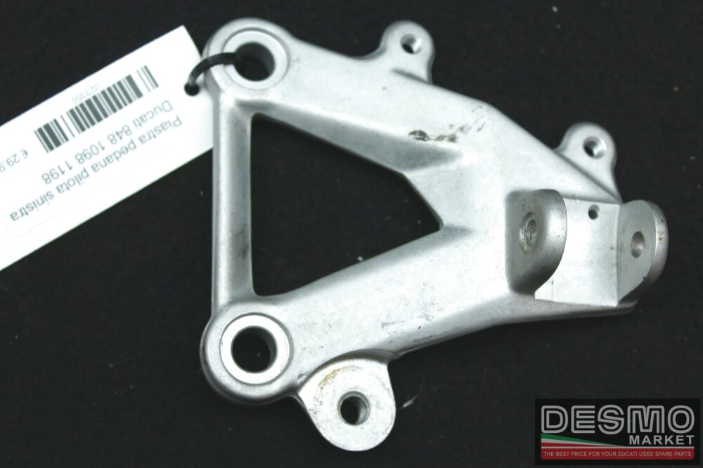 Piastra pedana pilota sinistra Ducati 848 1098 1198