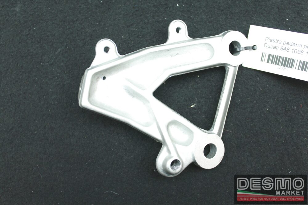Piastra pedana pilota sinistra Ducati 848 1098 1198