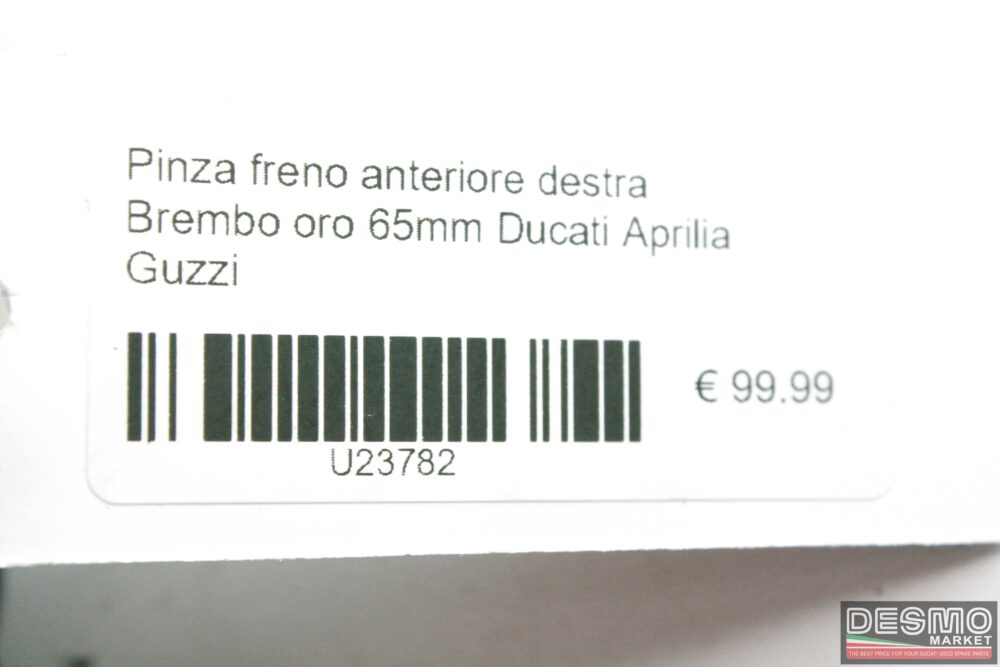 Pinza freno anteriore destra Brembo oro 65mm Ducati Aprilia Guzzi