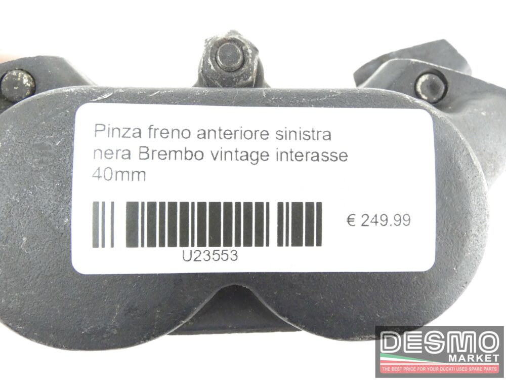 Pinza freno anteriore sinistra nera Brembo vintage interasse 40mm