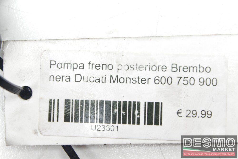 Pompa freno posteriore Brembo nera Ducati Monster 600 750 900