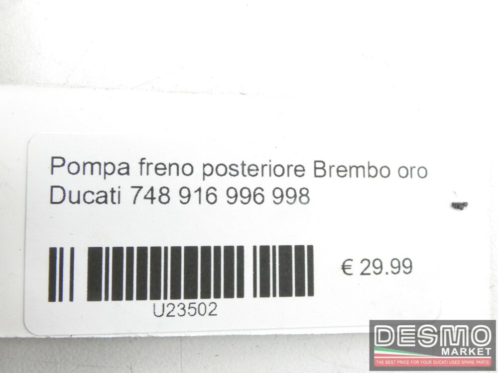 Pompa freno posteriore Brembo oro Ducati 748 916 996 998