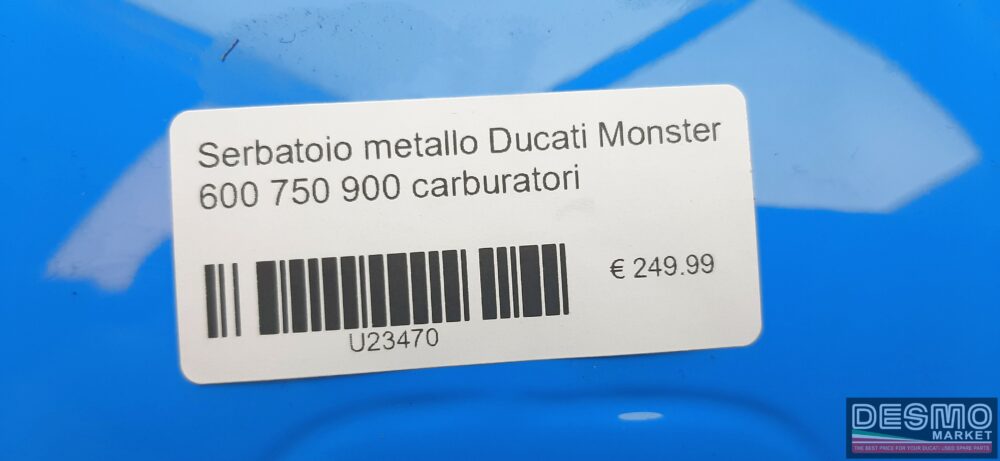 Serbatoio metallo Ducati Monster 600 750 900 carburatori