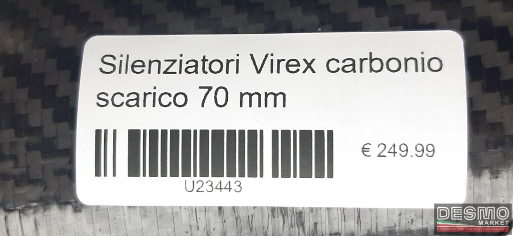 Silenziatori Virex carbonio scarico 70 mm
