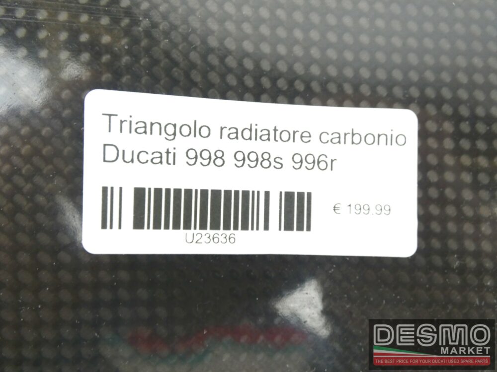 Triangolo radiatore carbonio Ducati 998 998s 996r