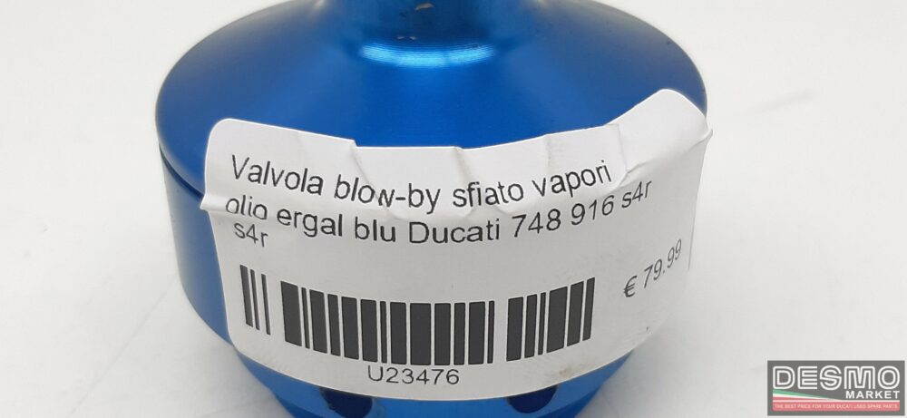 Valvola blow-by sfiato vapori olio ergal blu Ducati 748 916 s4r s4r