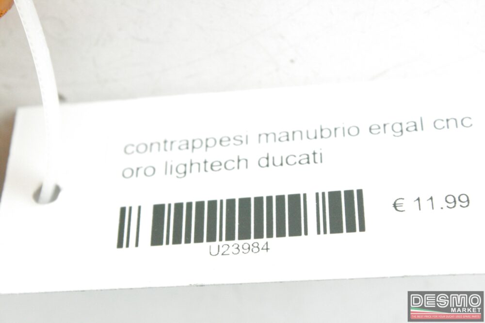 contrappesi manubrio ergal cnc oro lightech Ducati