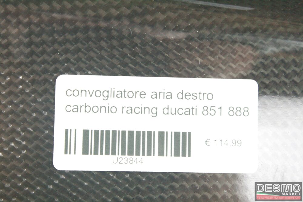 Carbon Right side air conveyour racing Ducati 851 888 - Image 4