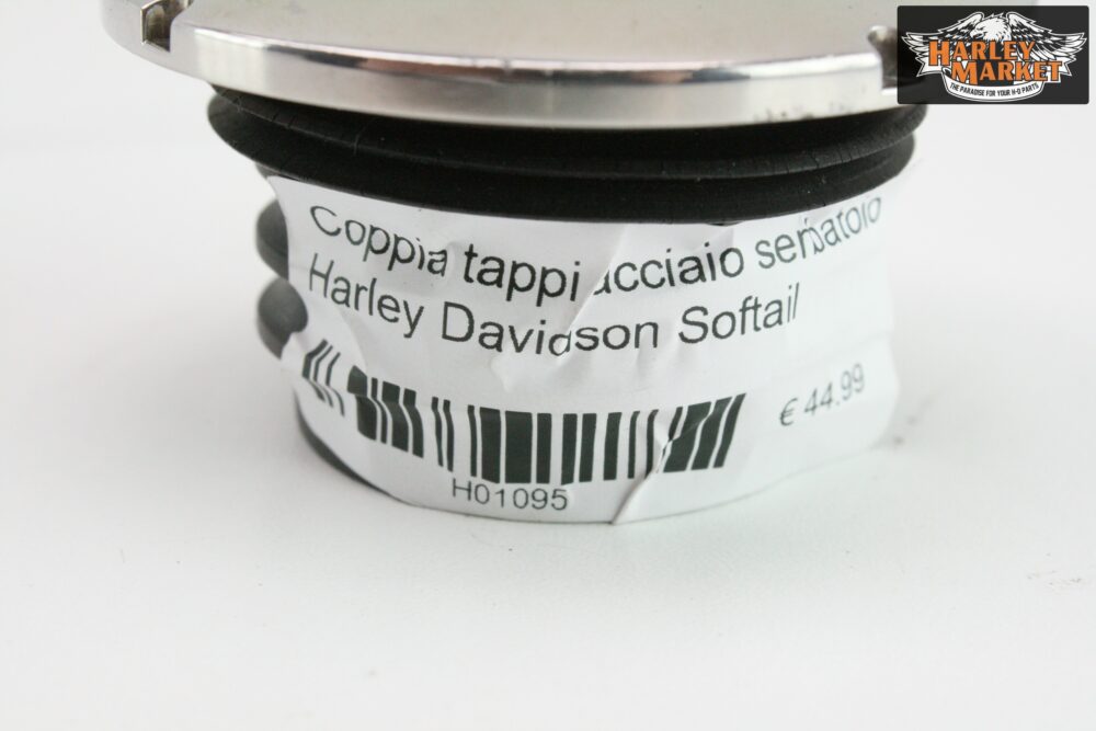 Coppia tappi acciaio serbatoio Harley Davidson Softail