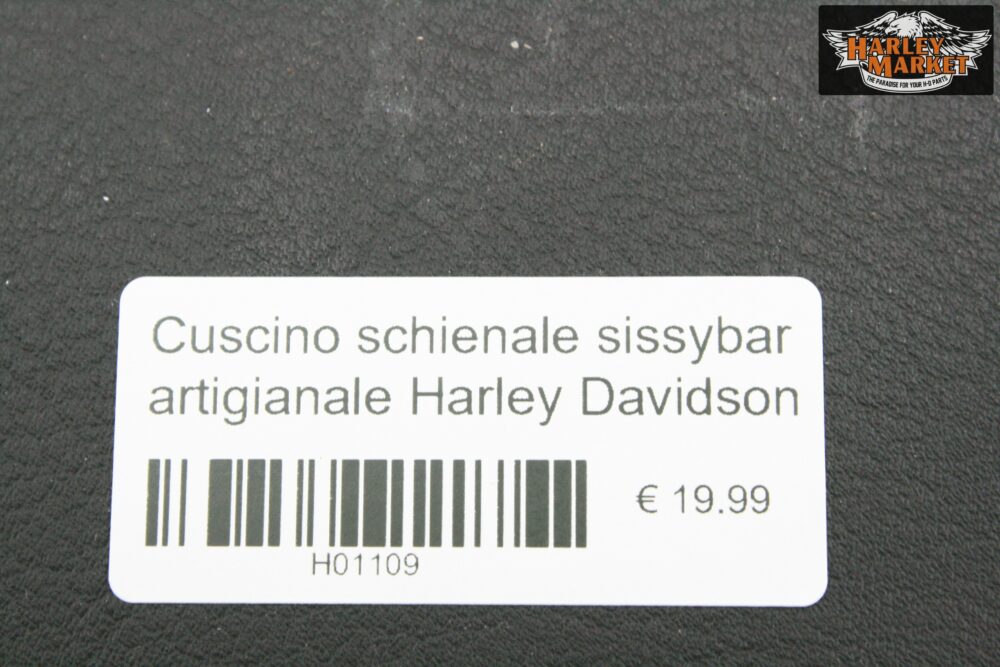 Cuscino schienale sissybar artigianale Harley Davidson