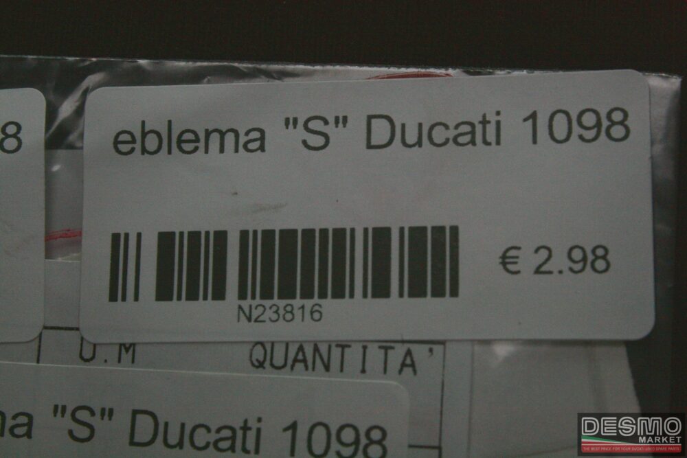 eblema “S” Ducati 1098