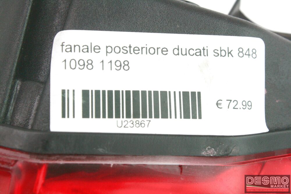 Rear taillight Ducati sbk 848 1098 1198 - Image 6