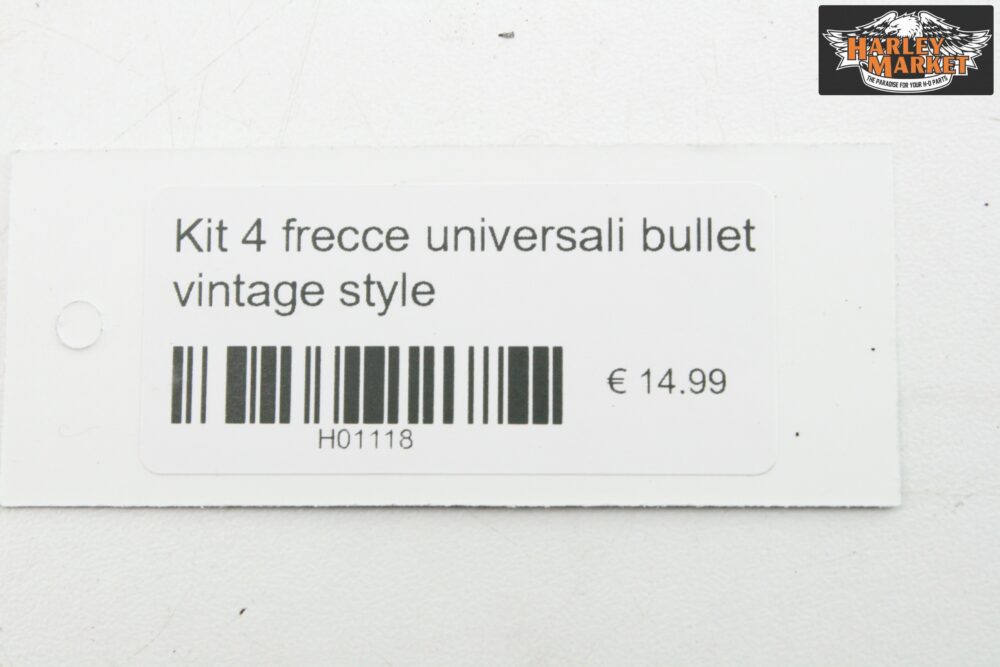 Kit 4 frecce universali bullet vintage style