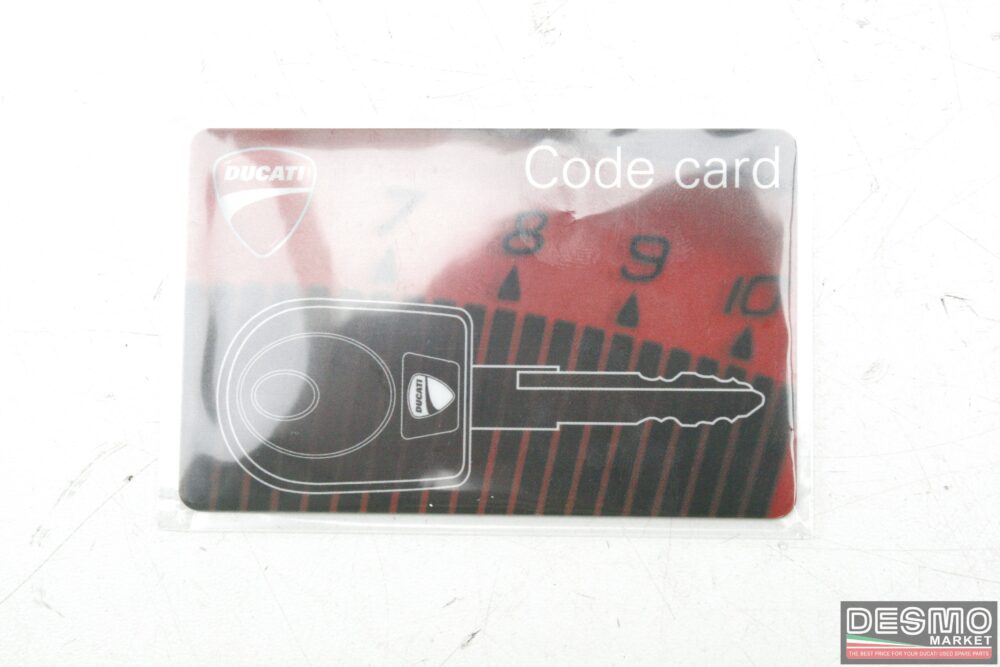 kit chiavi serratura blocchetto code card Ducati