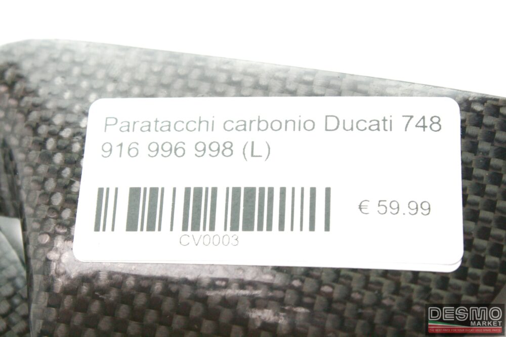 Carbon heel guards  Ducati 748 916 996 998 (L) - Image 3