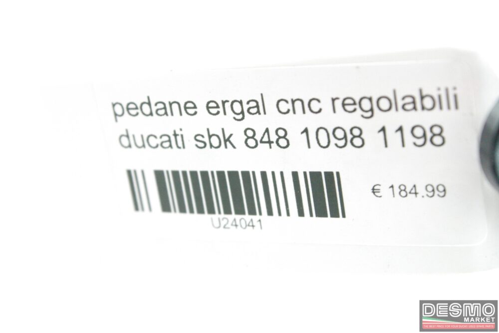pedane ergal cnc regolabili Ducati sbk 848 1098 1198