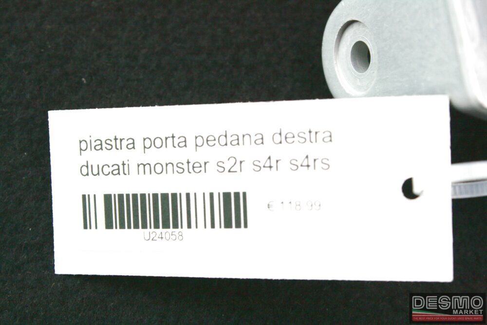 piastra porta pedana destra Ducati monster s2r s4r s4rs