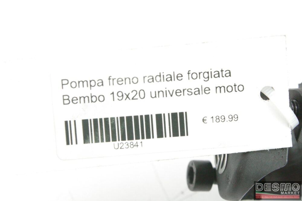 Pompa freno radiale forgiata Bembo 19×20 universale moto