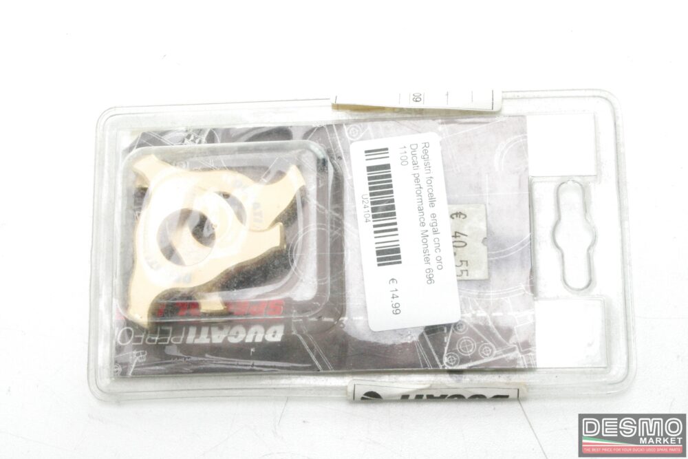 Gold cnc ergal fork adjusters Ducati performance Monster 696 1100
