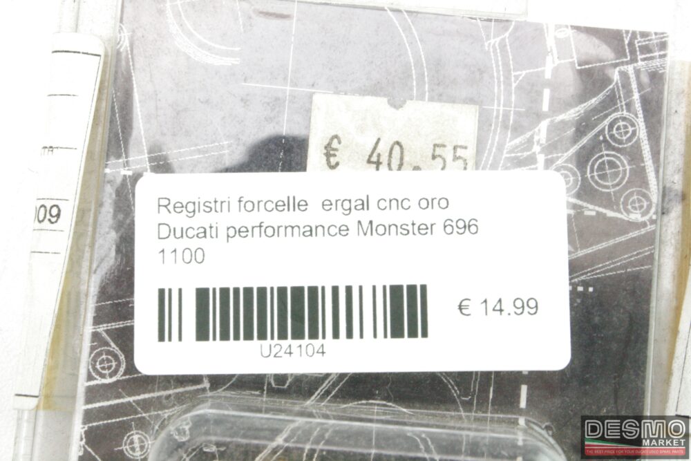 Registri forcelle  ergal cnc oro Ducati performance Monster 696 1100