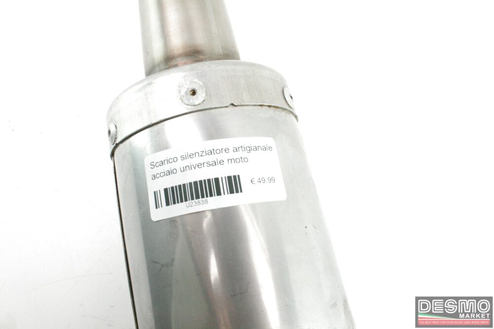 Scarico silenziatore artigianale acciaio universale moto