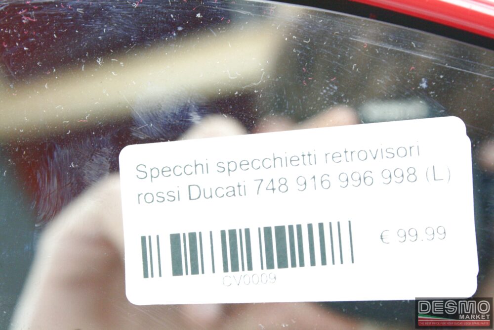 Specchi specchietti retrovisori rossi Ducati 748 916 996 998 (L)