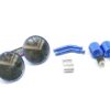 universal bar end mirrors motorcycle handlebar ergal cnc blue - Image 2