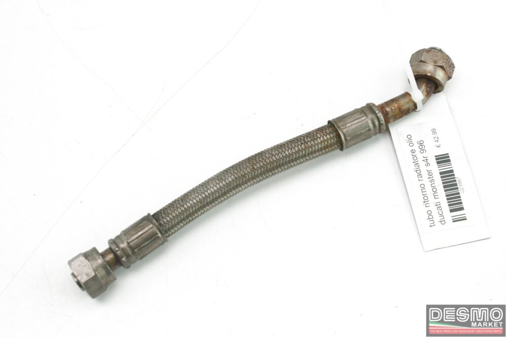 Oil cooler radiator return tube pipe line Ducati Monster s4r 996
