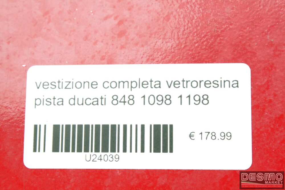 vestizione completa vetroresina pista Ducati 848 1098 1198