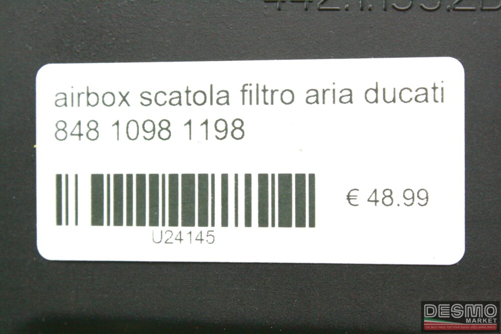 airbox scatola filtro aria ducati 848 1098 1198