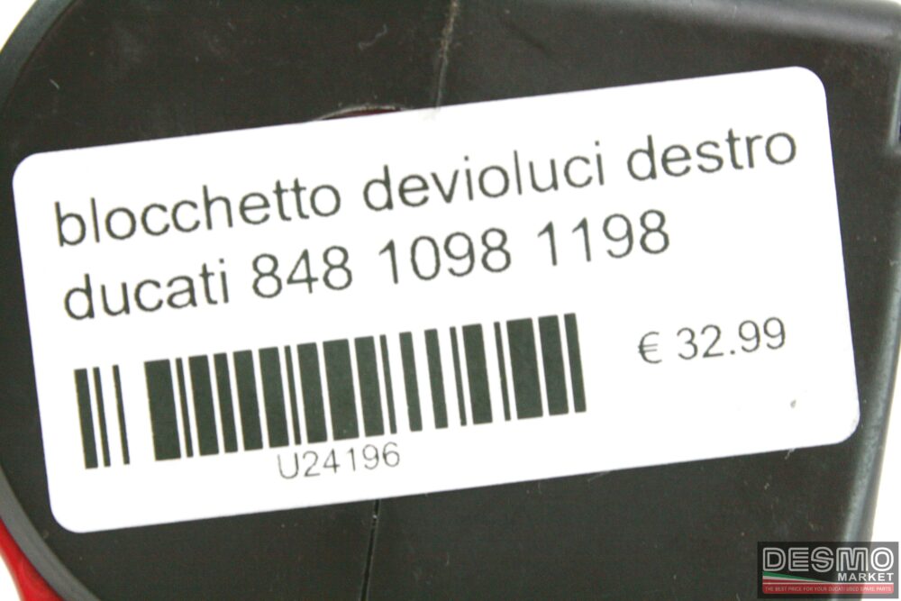 blocchetto devioluci destro ducati 848 1098 1198