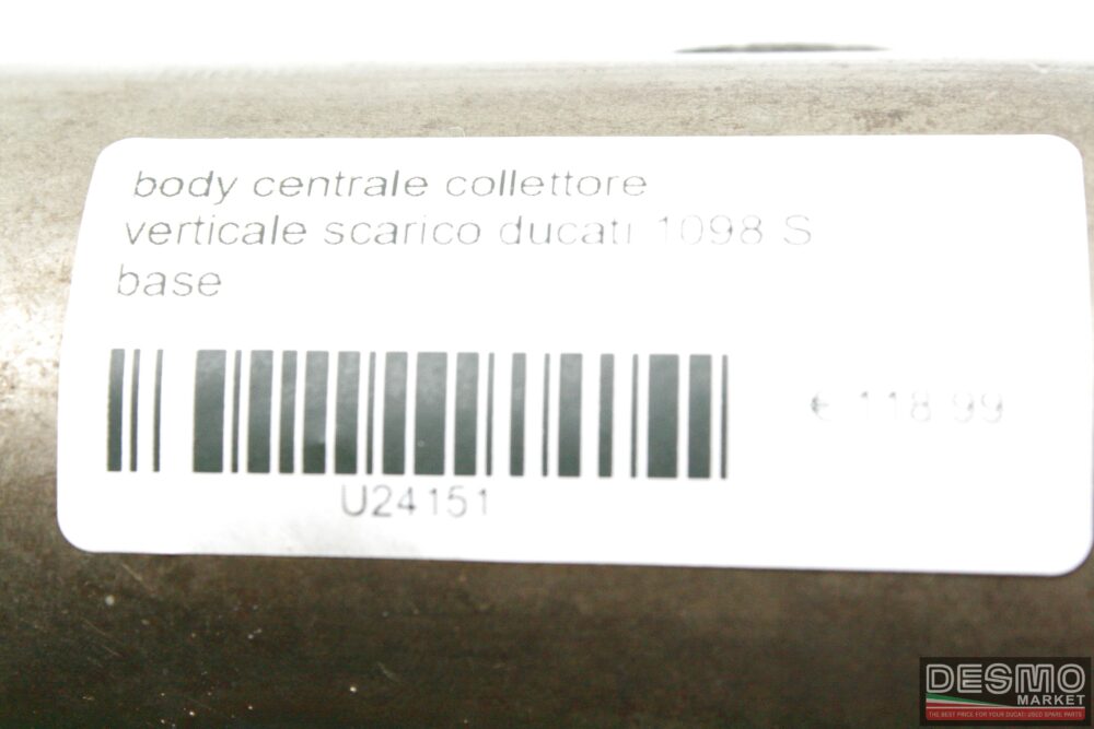 body centrale collettore verticale scarico ducati 1098 S base