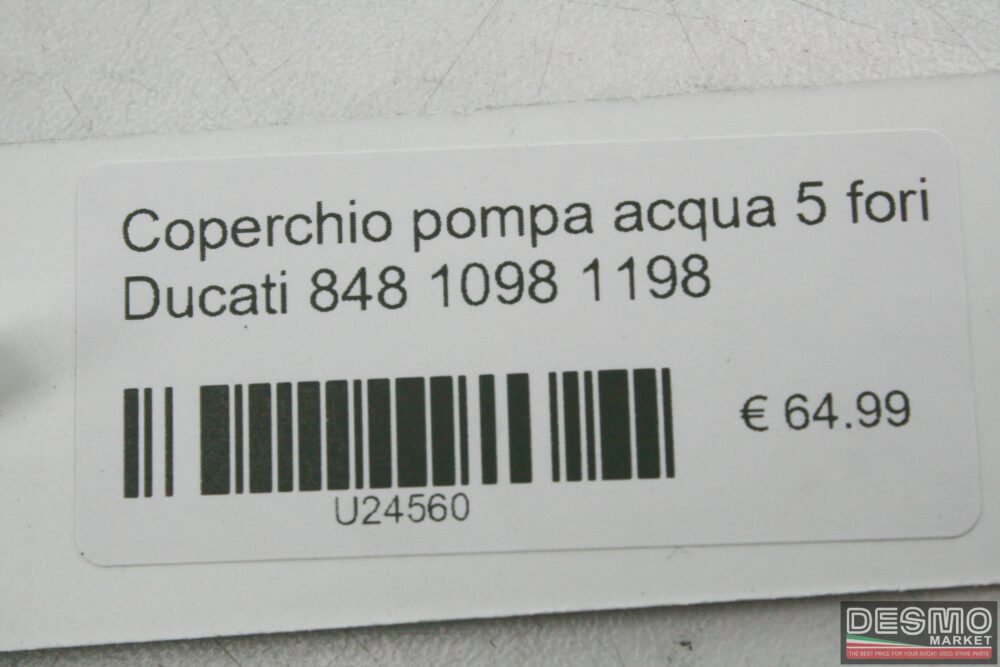 Coperchio pompa acqua 5 fori Ducati 848 1098 1198