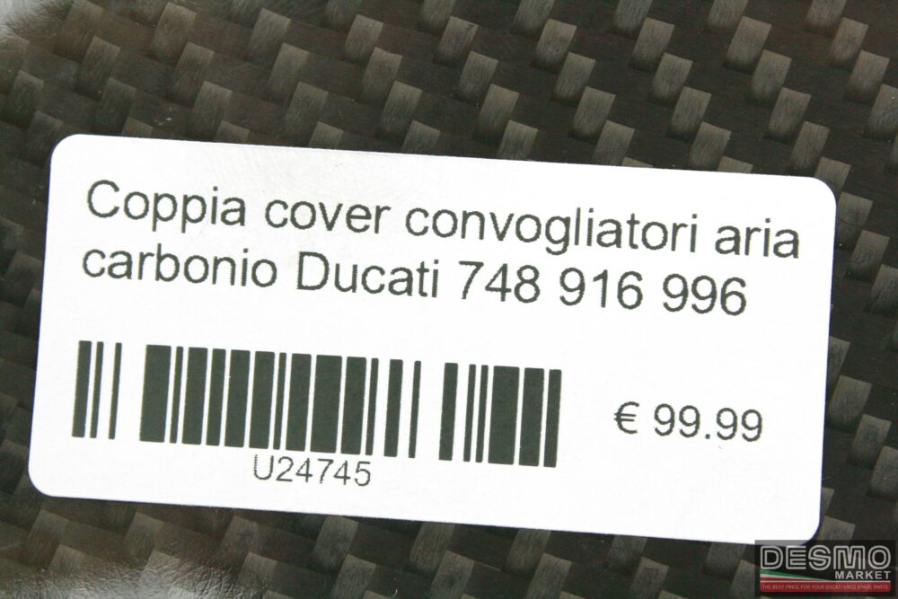 Coppia cover convogliatori aria carbonio Ducati 748 916 996
