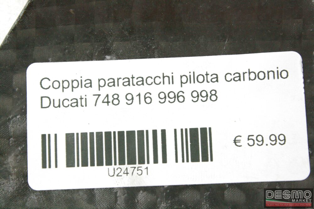 Coppia paratacchi pilota carbonio Ducati 748 916 996 998