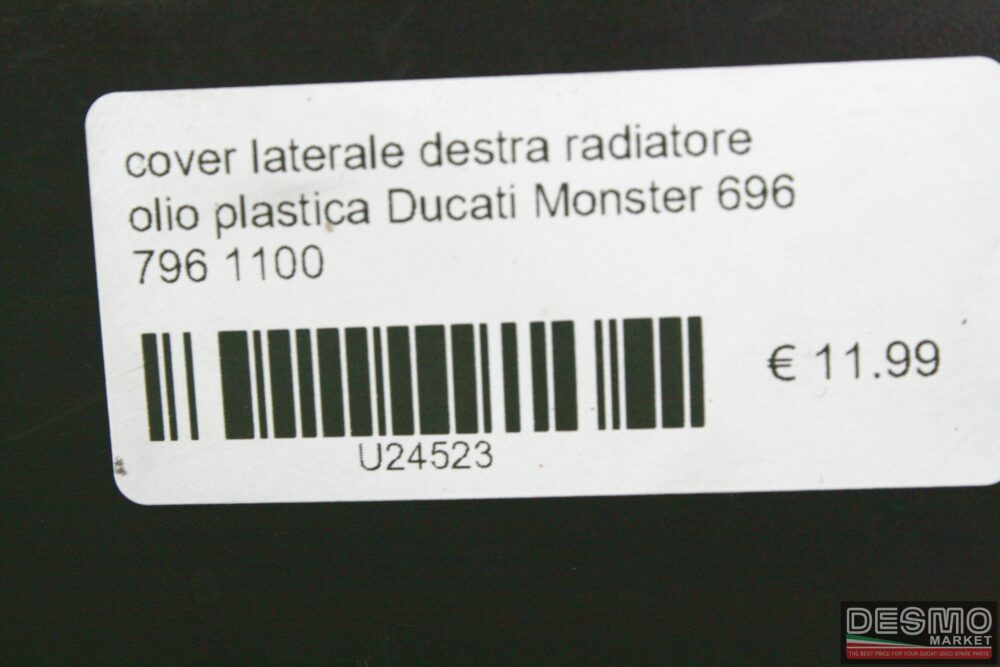 Cover destra radiatore olio plastica Ducati Monster 696 796 1100
