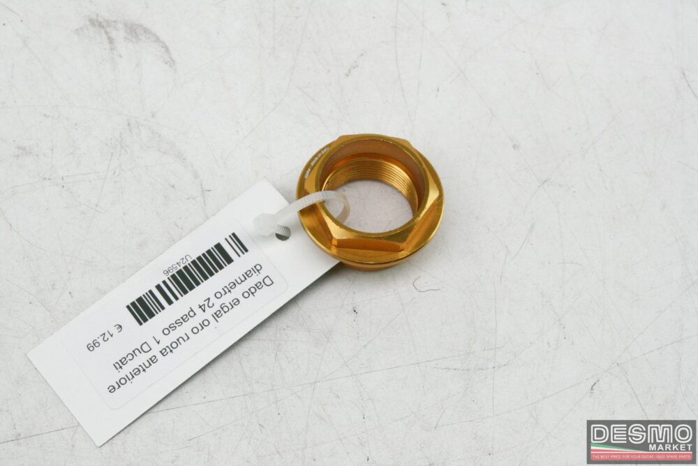 Dado ergal oro ruota anteriore diametro 24 passo 1 Ducati