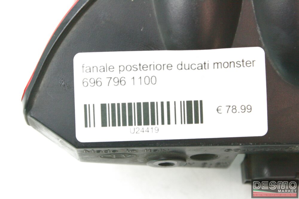 Rear stop taillight Ducati Monster 696 796 1100 - Image 4