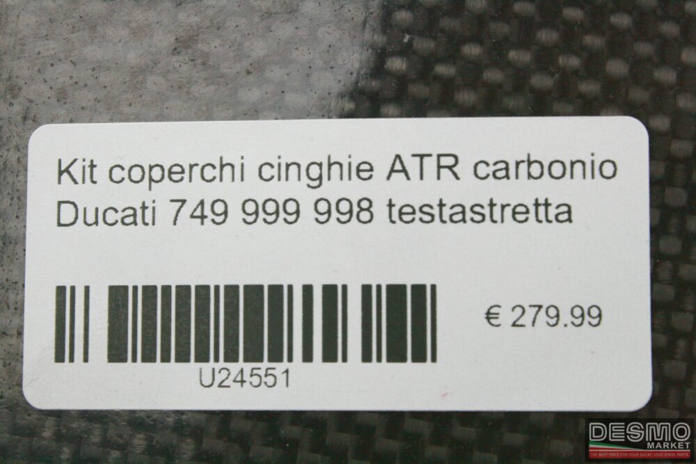 Kit coperchi cinghie ATR carbonio Ducati 749 999 998 testastretta
