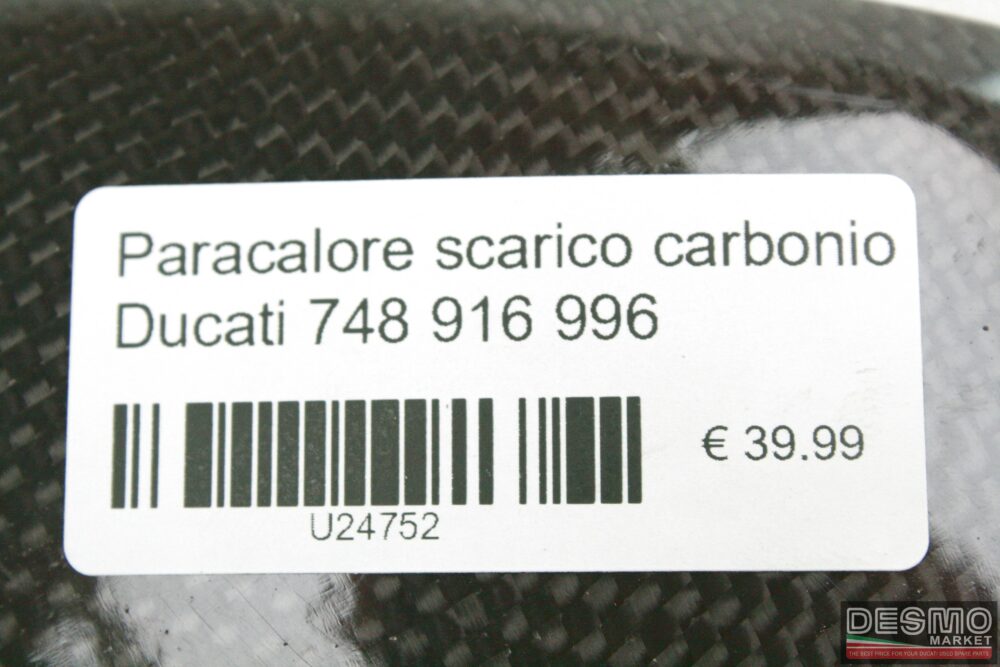 Paracalore scarico carbonio Ducati 748 916 996