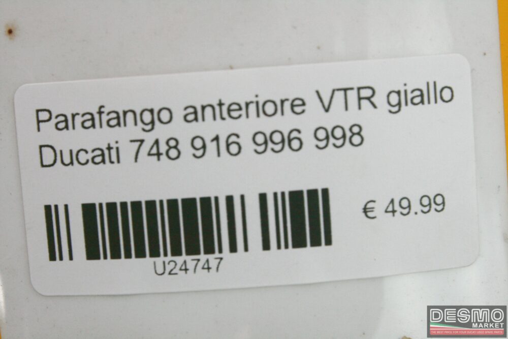 Parafango anteriore VTR giallo Ducati 748 916 996 998