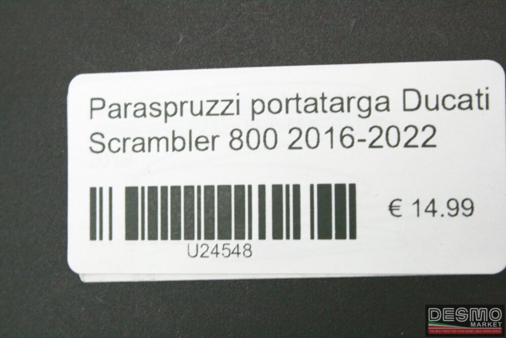 Paraspruzzi portatarga Ducati Scrambler 800 2016-2022