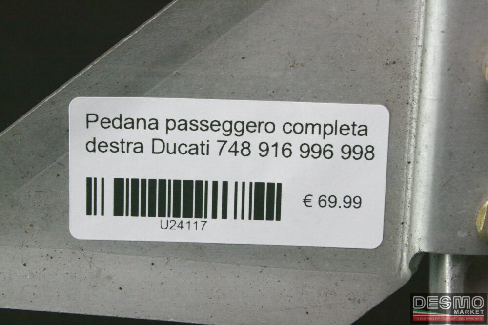 Pedana passeggero completa destra Ducati 748 916 996 998