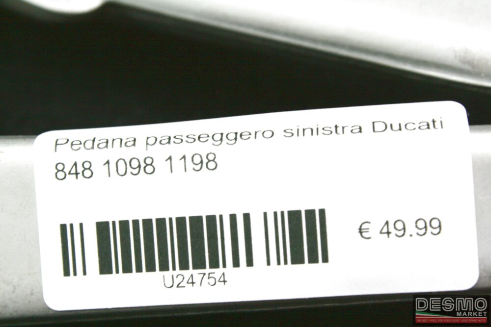 Pedana passeggero sinistra Ducati 848 1098 1198