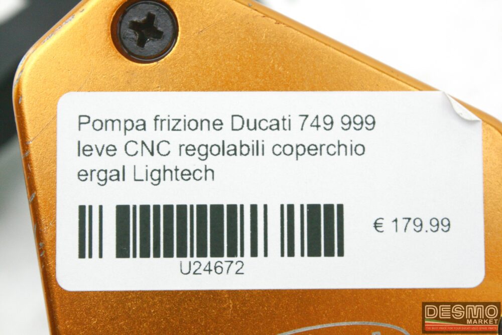 Pompa frizione Ducati 749 999 leve CNC regolabili coperchio ergal