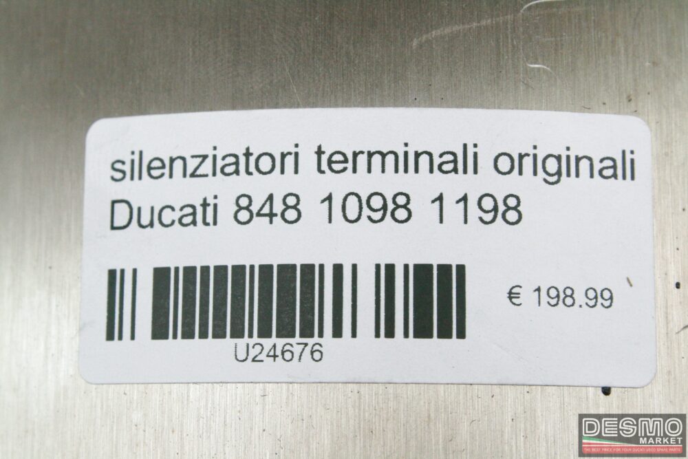 Silenziatori terminali scarico originali Ducati 848 1098 1198