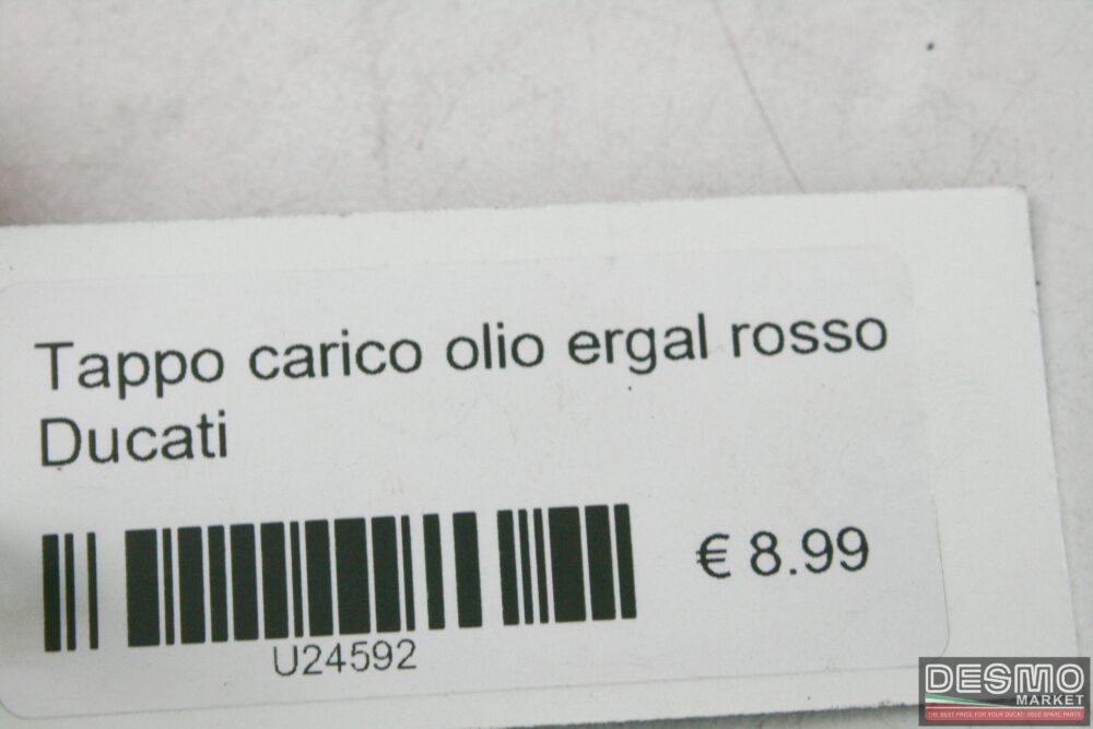 Tappo carico olio ergal rosso Ducati