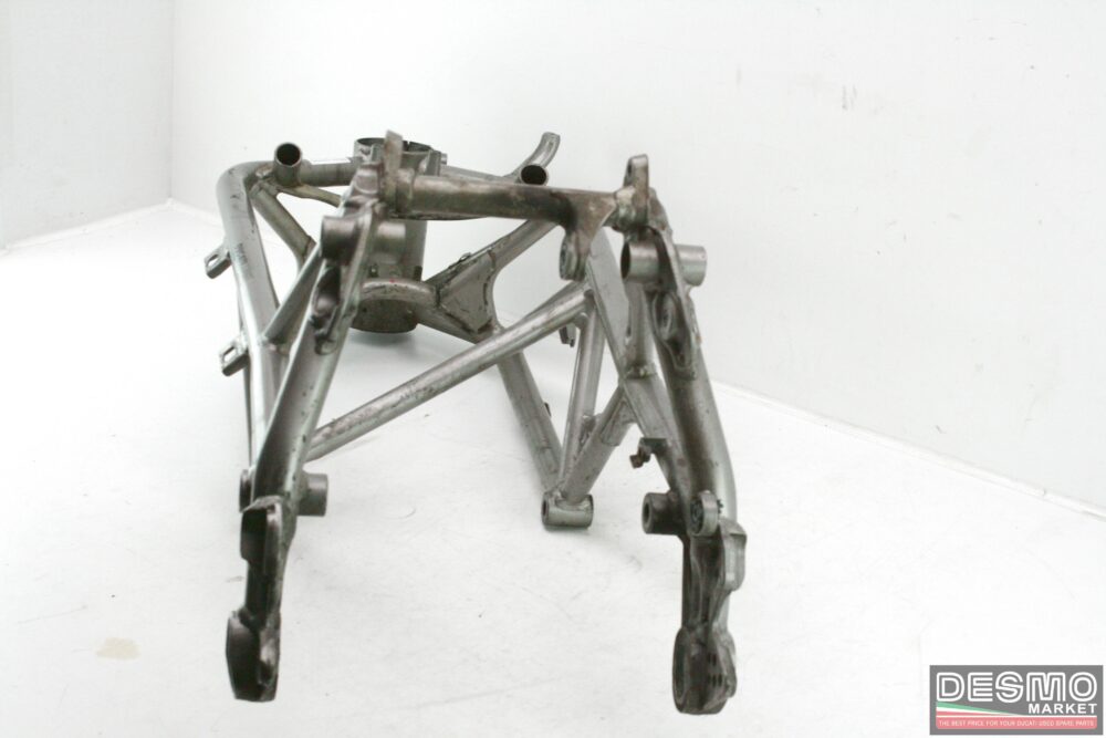 Telaio grigio con documenti e targa Ducati 999 anno 2003