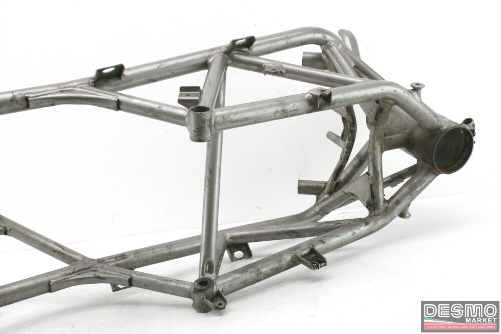 Telaio grigio con documenti e targa Ducati 999 anno 2003