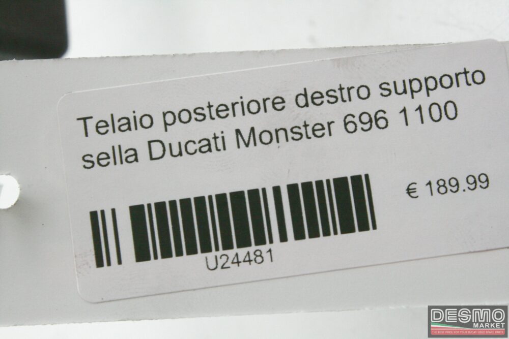 Telaio posteriore destro supporto sella Ducati Monster 696 1100